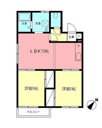 ホワイトペルテCの物件間取画像